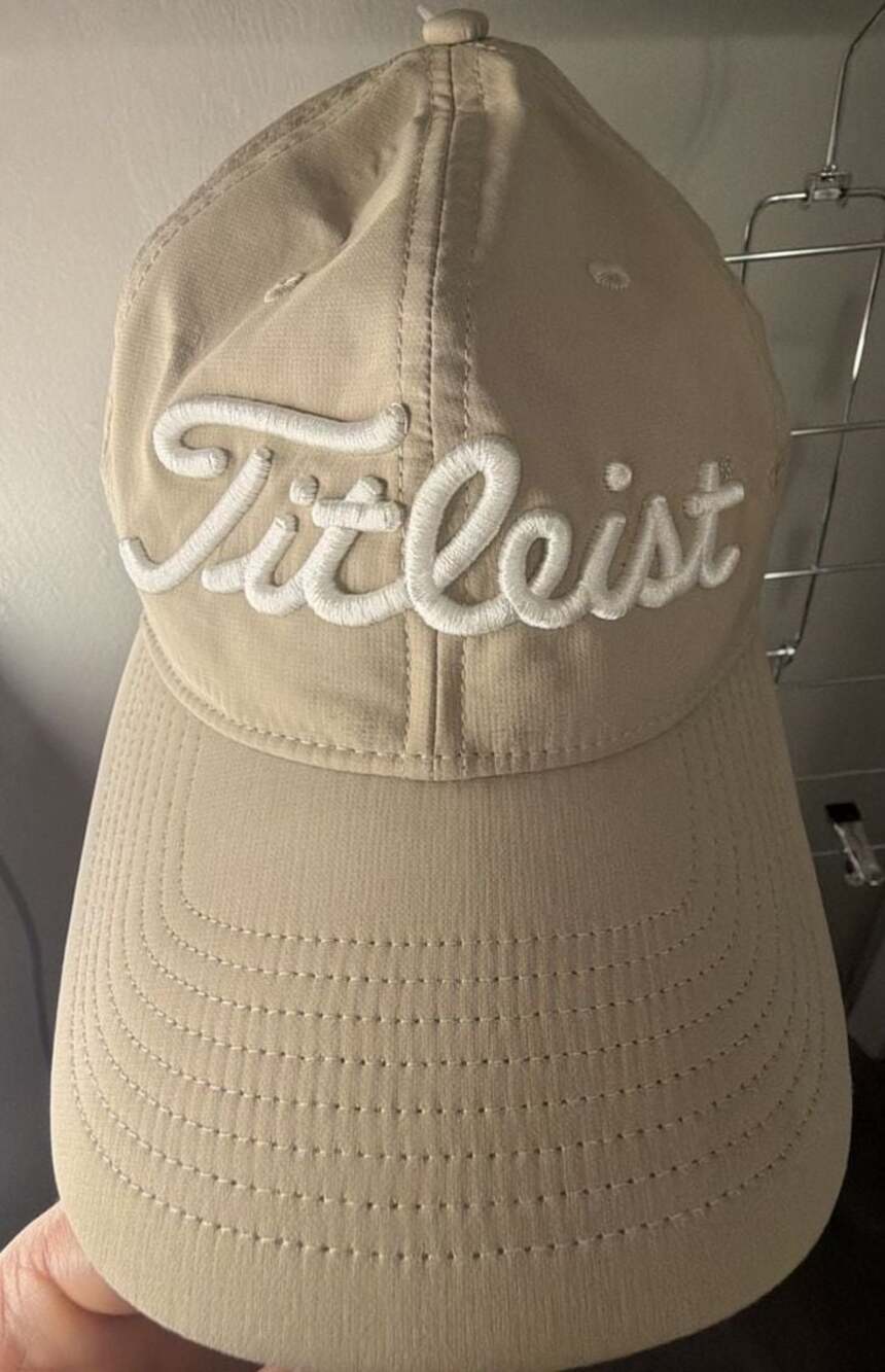 Titleist Pro V1 Tour Performance Adjustable Golf Hat - Khaki